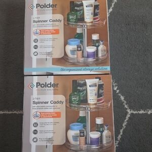 Polder Clear 2-Tier Spinner Caddy